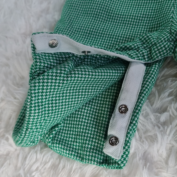 Funtasia Too Baby Green Reversible Gingerbread Man / Zebra Onsie Size 12M - Picture 6 of 14